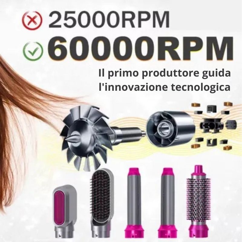 Spazzola per Capelli 5 in 1