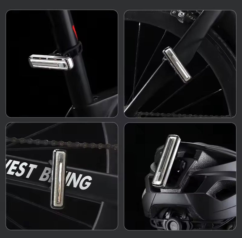 Fanale posteriore per bicicletta con 7 modalità di illuminazione